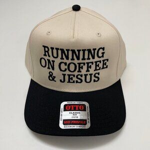 Running on Coffee & Jesus Hat Faith cap hat
